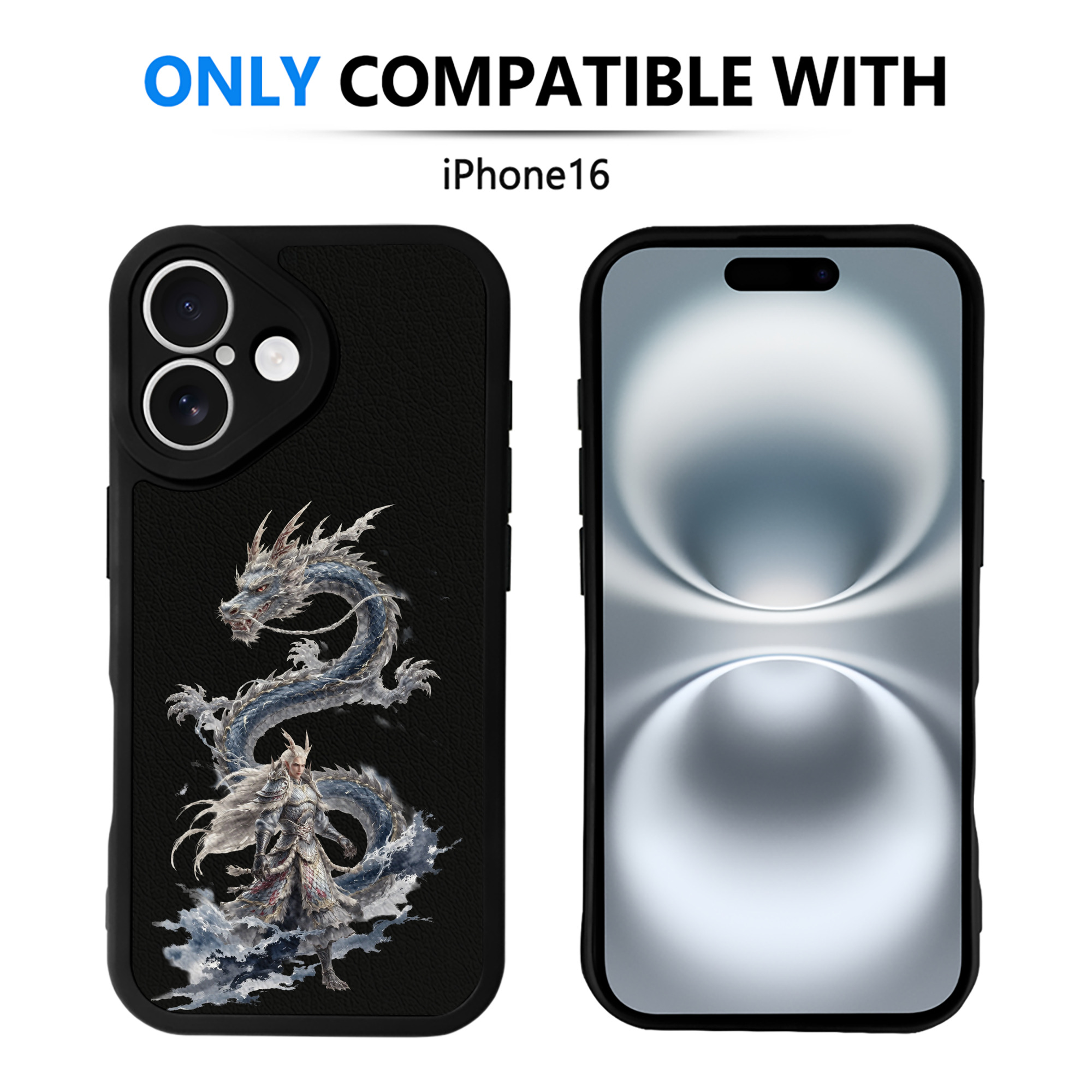 （画像用） Ne Zha 2 ナタ 魔童の大暴れ 【iPhone 16シリーズ対応】シリコンスマホケース（レザー調） 材質：シリコン